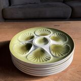 6 oyster / shellfish plates Moulin des Loups