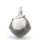 Signed spinning top vase in porcelain, 1970s