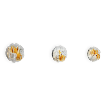 Set of three Murano glass wall lamps