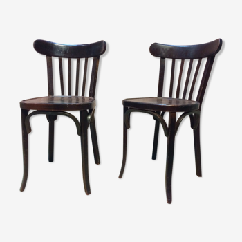 Pair of Baumann bistro chairs from the 50s/60s