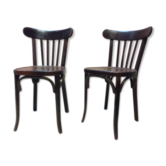 Pair of Baumann bistro chairs from the 50s/60s
