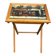 Folding wooden side table — Café des Mars Paris Vintage pattern