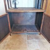 Vintage rattan bookcase