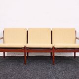 Arne Vodder, Canapé trois places vintage en teck, Glostrup années 1960, Danemark