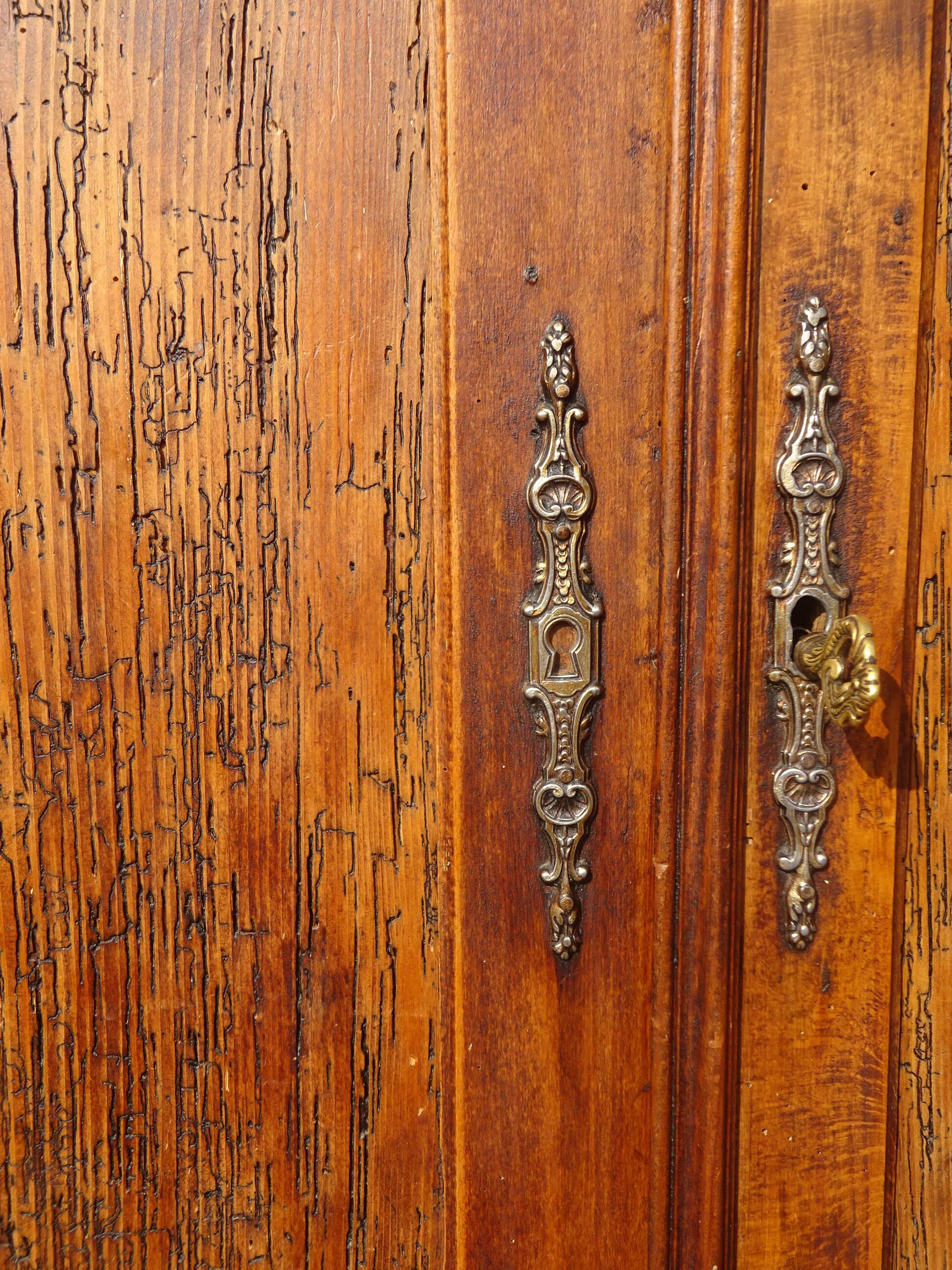 Old Parisian pine sideboard