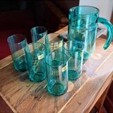 1 set of 6 glasses + the pitcher from Cristallerie D'Arc