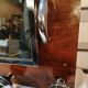 Art Deco wall rack - wood and chrome - vintage