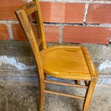 Vintage BAUMANN N°182 Bistro Chair Raw Wood Style #D290