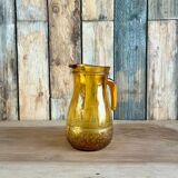 Pichet 70s en verre jaune