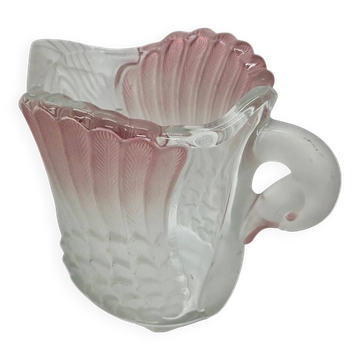 Pichet cygne en verre moulé pressé - Ref 1438