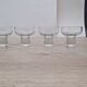 Set of 4 Italian glasses with solid stem