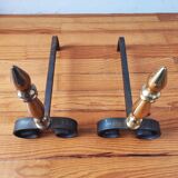 Vintage pair of andirons