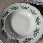 9 assiettes creuses Terre de fer Badonviller
