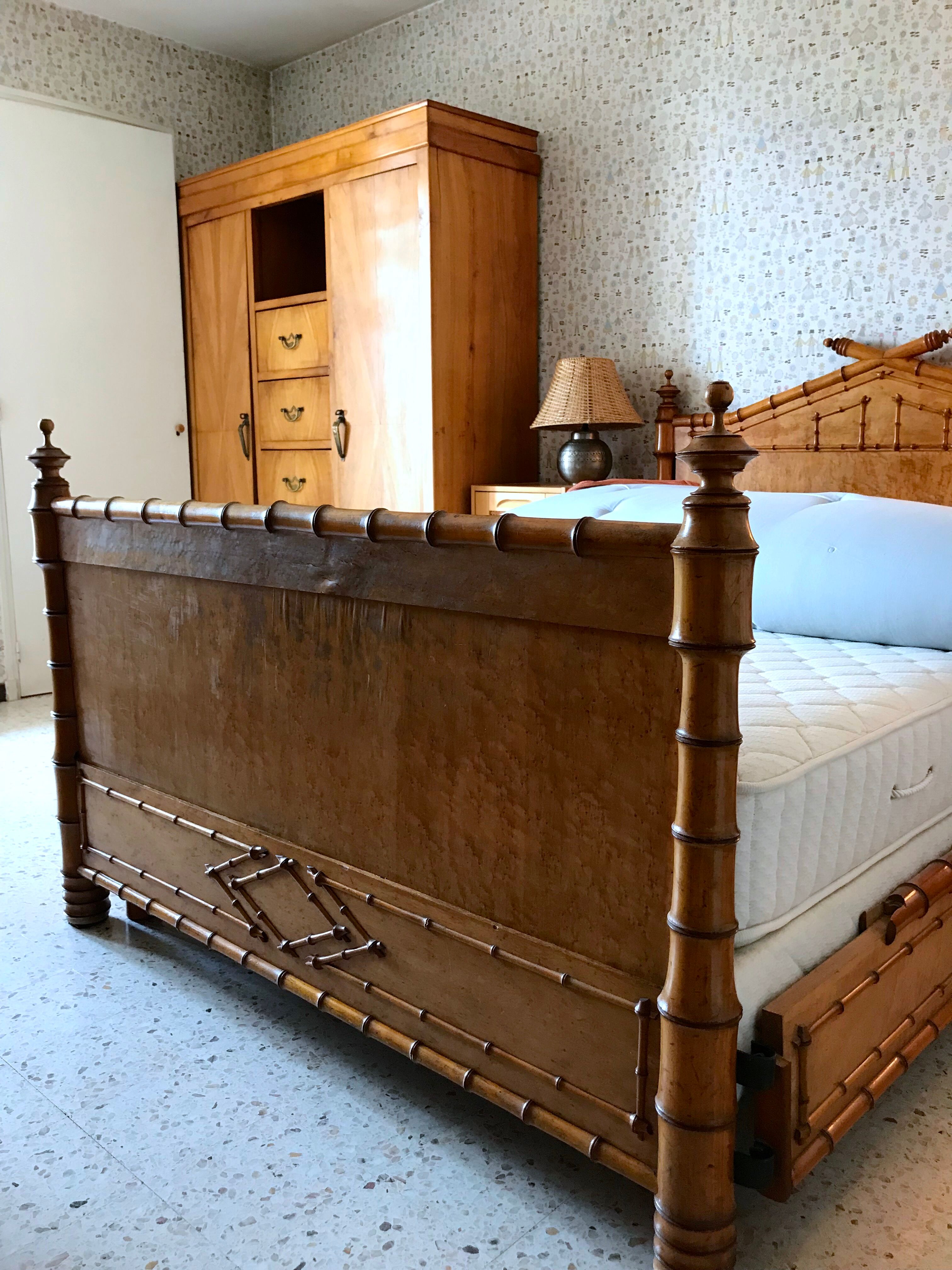 Bed bamboo collection circa 1870 Napoleon III
