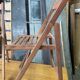 Paire de chaises terrasse pliable bois vintage