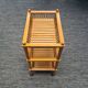 Wooden trolley with casters