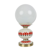 Lampe de table en porcelaine du milieu du siècle, années 1960.