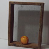 Ancient wood and steel screen