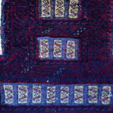 Vintage afghan Baluch handmade carpet, 1970s, 35cm x 50cm
