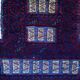 Vintage afghan Baluch handmade carpet, 1970s, 35cm x 50cm
