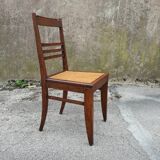Living room chair with canning seat