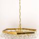 Extra-large glass Tulip chandelier by Kaiser, Germany, 1960s.