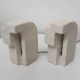 Paire de lampes en pierre.  Albert Tormos  1970