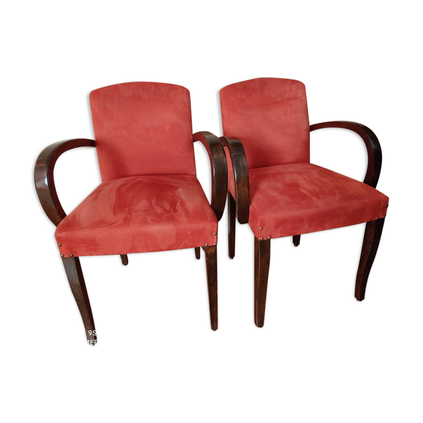 Pair of 50s bridge armchairs