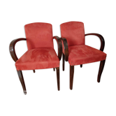 Paire de fauteuils bridge années 50
