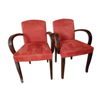 Pair of 50s bridge armchairs