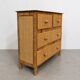 Vintage rattan commode in Riviera style, 1970s.