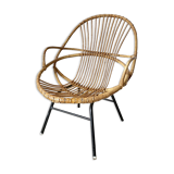 Vintage rattan armchair