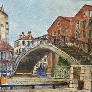 Peinture pont levant de la rue de Crimée à Paris, Roland Hamon