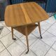 Table basse d’appoint scandinave en bois plateau pivotant vintage 50s