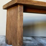 Booster bench Reconstruction in raw solid oak