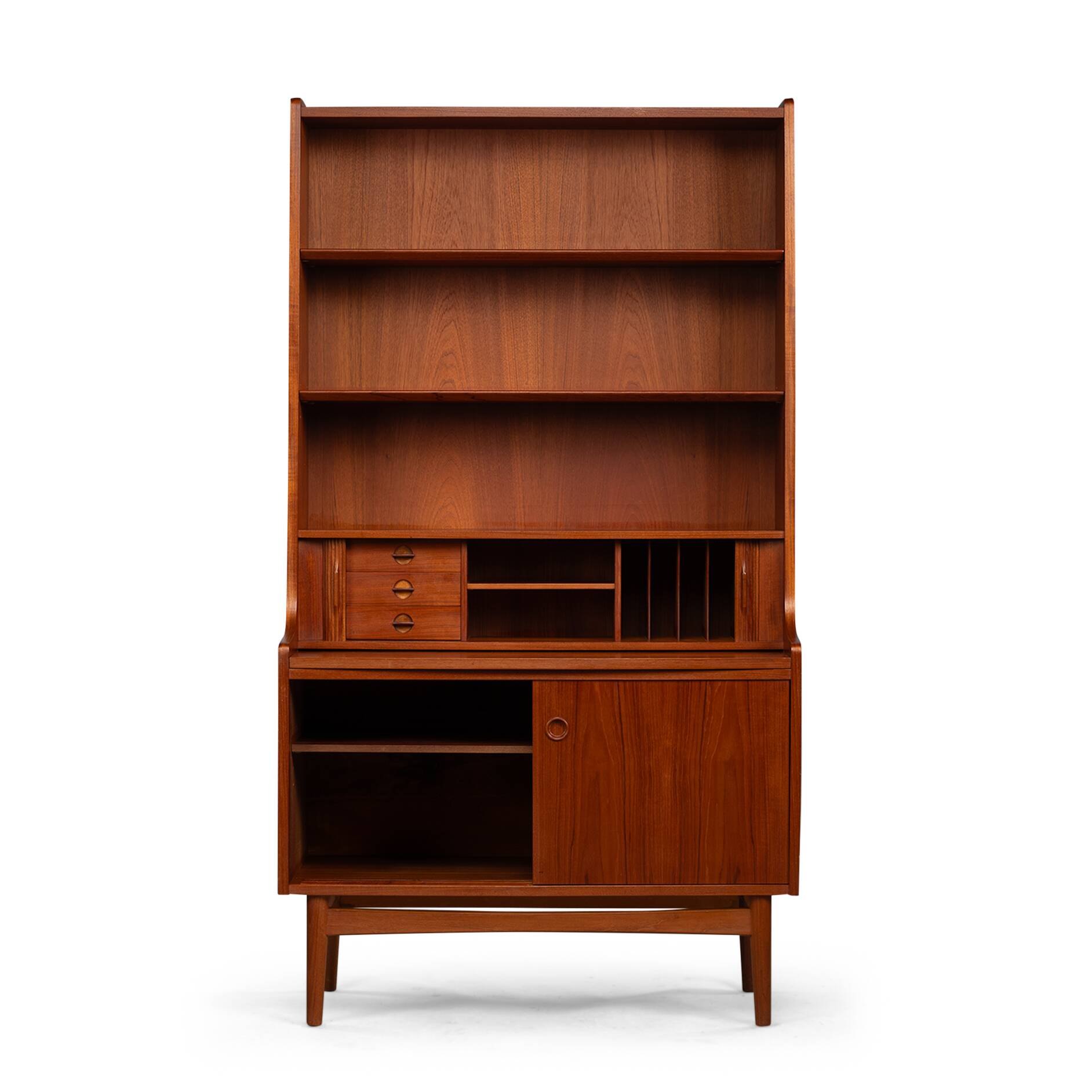 Danish Teak Secretaire by Johannes Sorth for Bornholms Mobelfabrik, 1960s