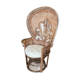 Emmanuelle rattan armchair. 1970.