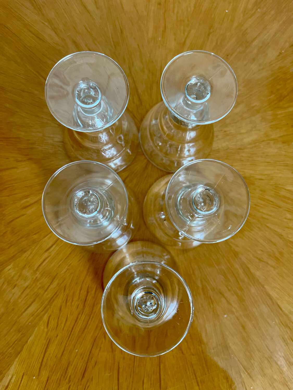 Verres à pieds à bistrot Duralex vintage