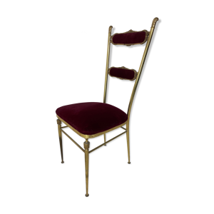 Chaise vintage hollywood regency