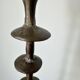 Vintage mid century brutalist hand forged brass candlesticks