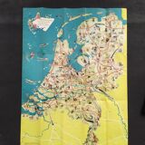 Map of the Netherlands of the 50s