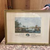 Engraving The port of Bayonne