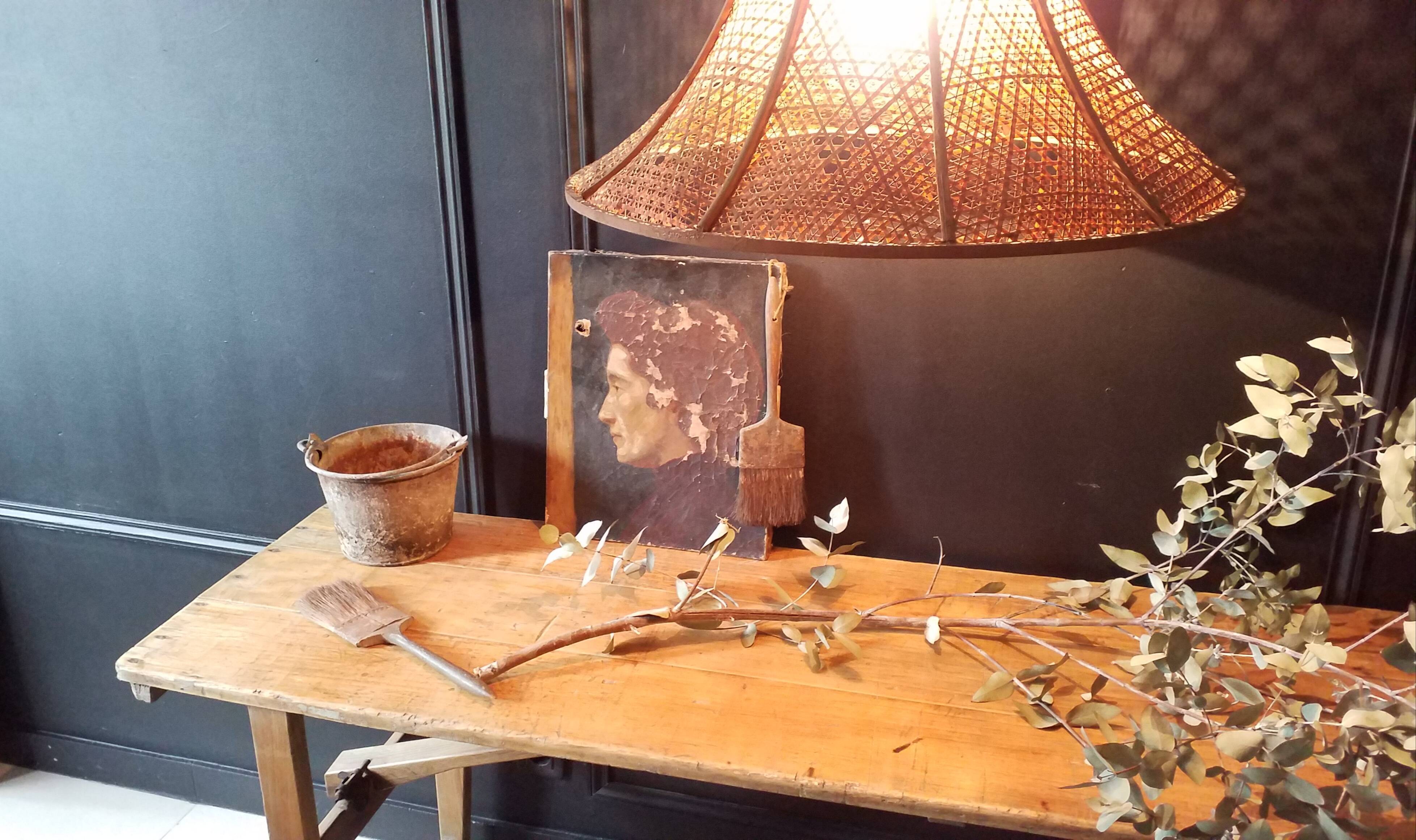 Folding brewery table