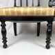 Set of two nanny chairs, blackened wood, Napoleon III