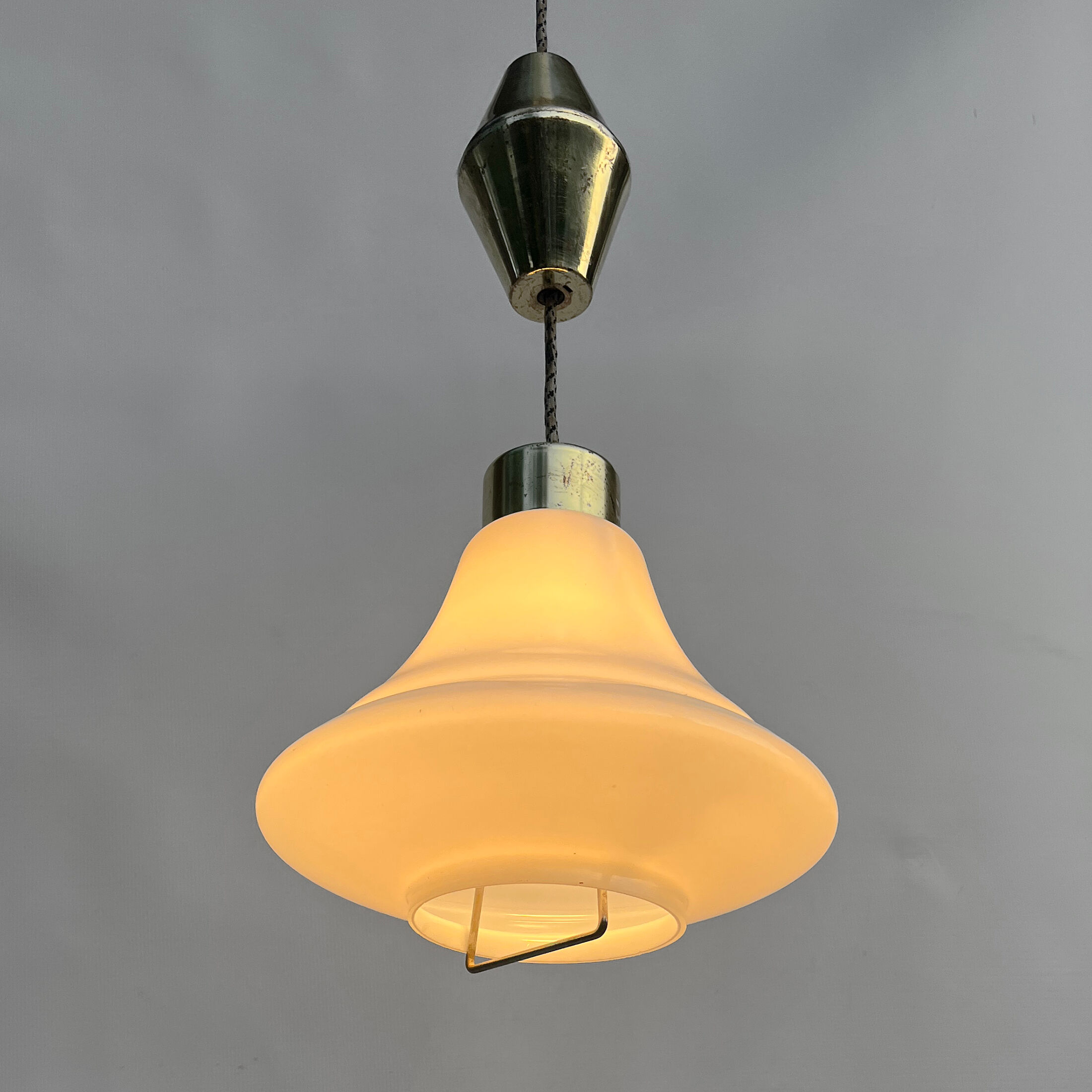 Hanging lamp, Kamenický Šenov, Czechoslovakia, 1950s