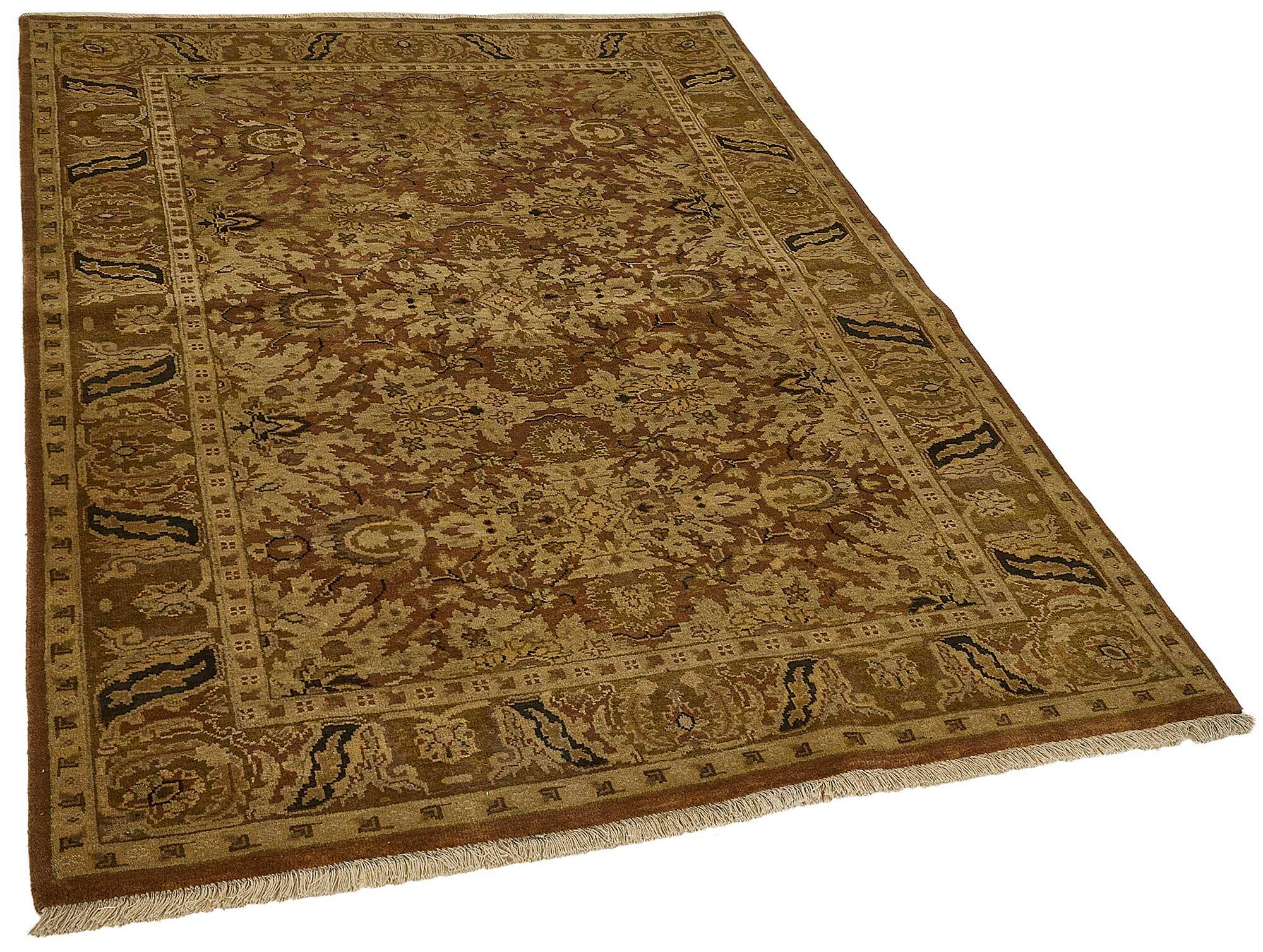 Turkish Handknotted Wool Oushak Rug 132 cm x 184 cm