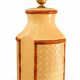 Ceramic lamp from Manises in bamboo style