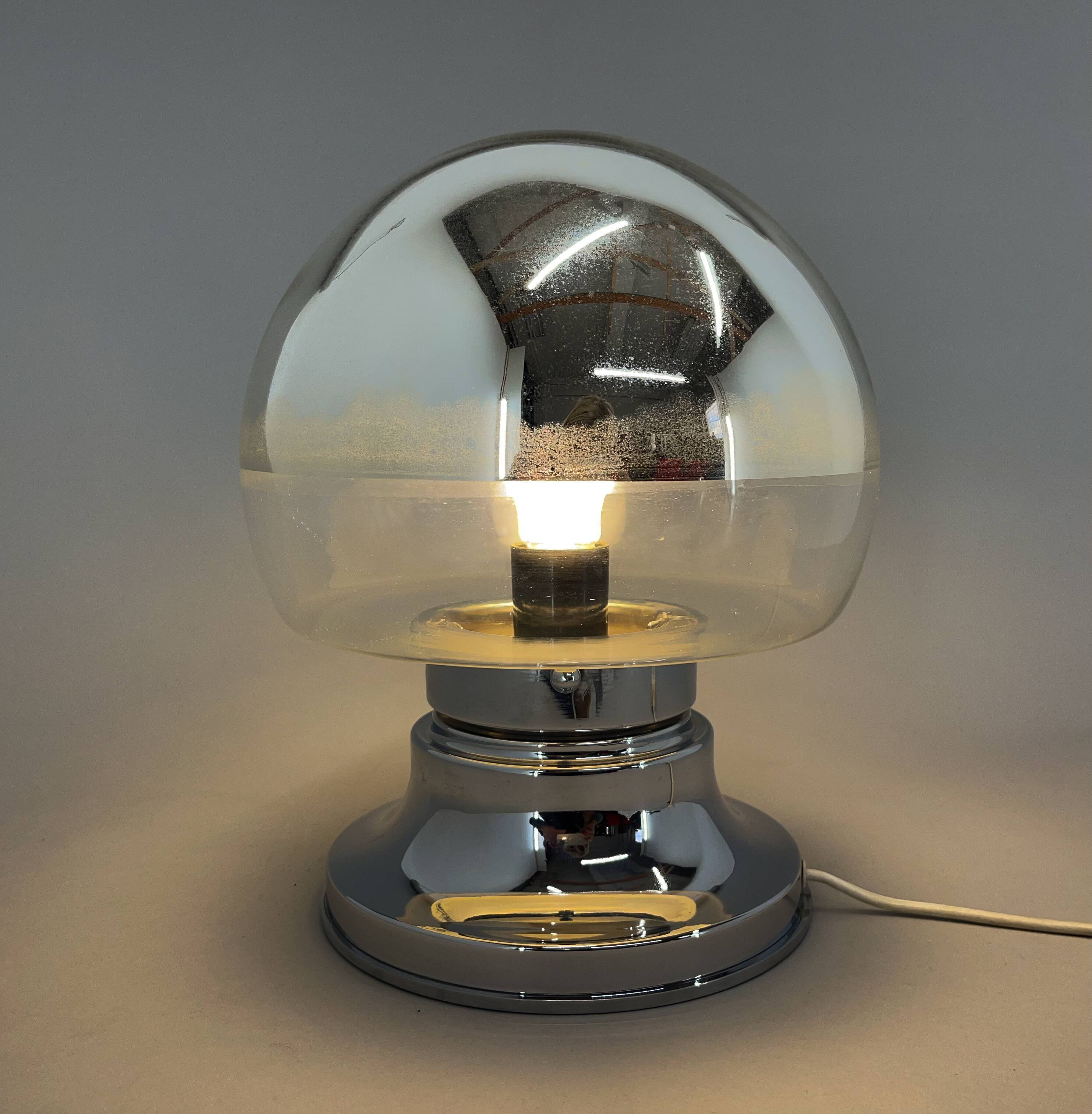 1960's italian chrome table lamp