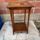 Table D’appoint Sellette Ancienne Bois Tourné Brut Décoration Vintage