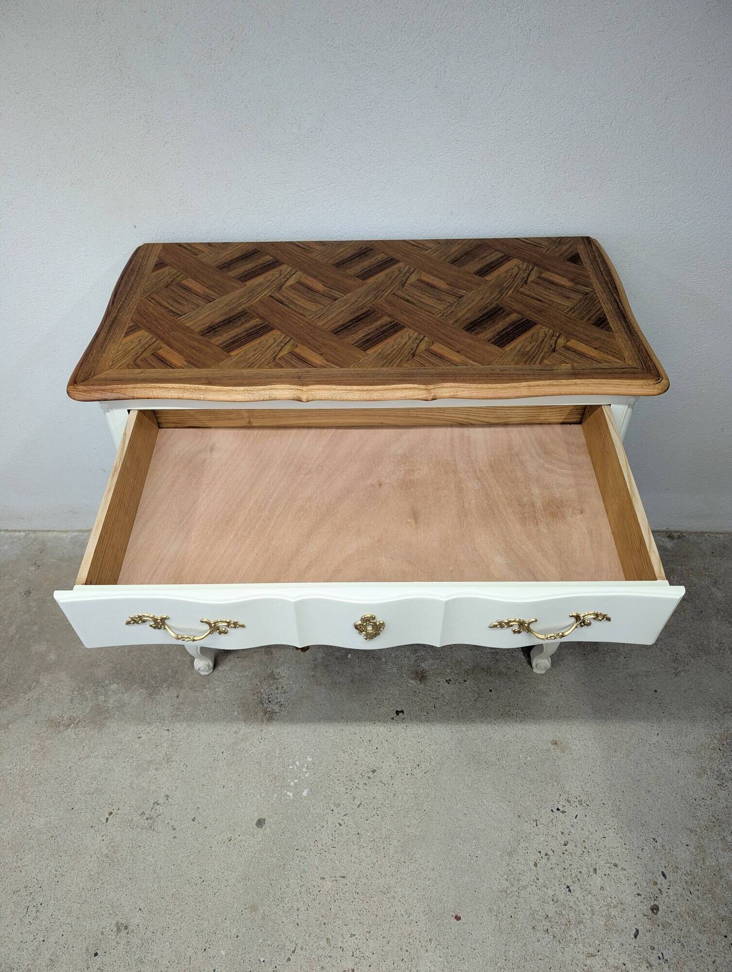Vintage walnut commode refurbished